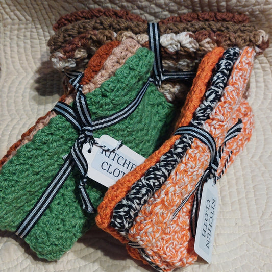 Crochet Dish Cloth - Set of 3